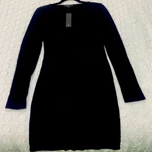 BRAND NEW Black LULUS long sleeve dress, small!